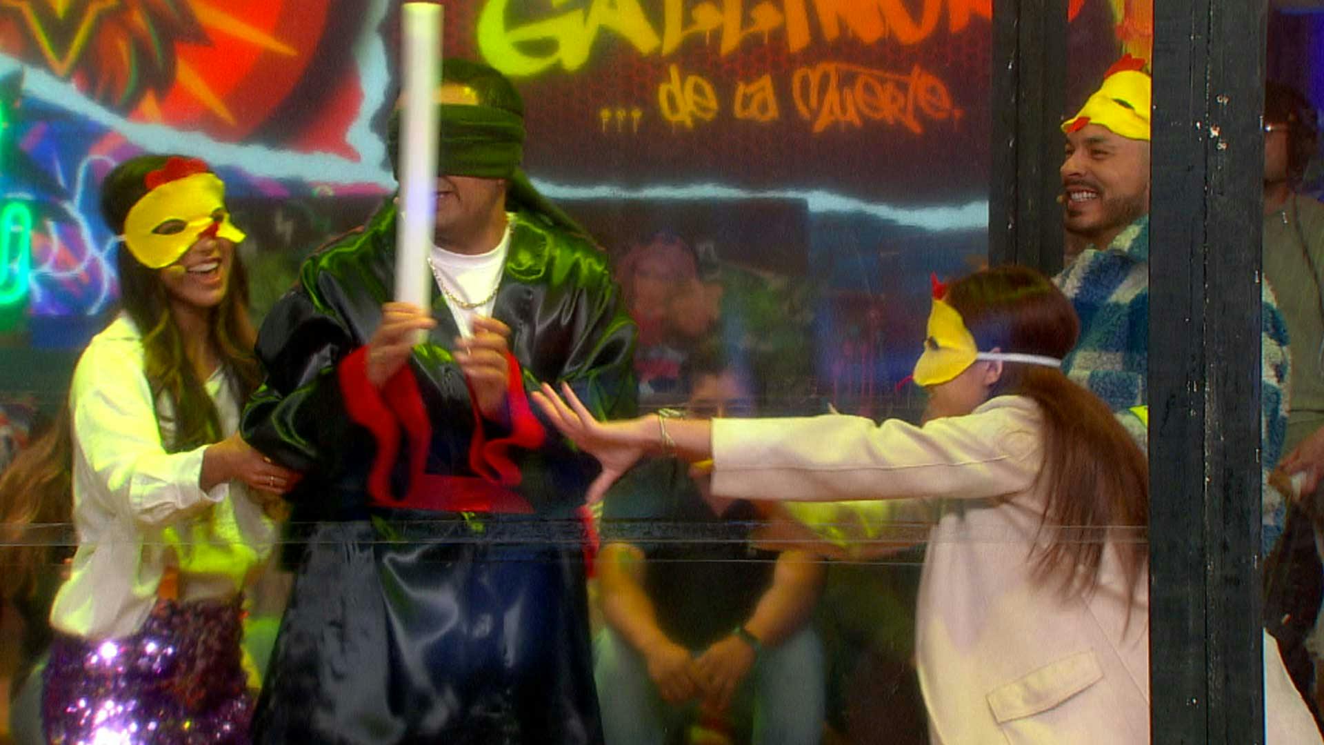 Tammy Parra, Caro Díaz y Jawy en el Gallinero Samuray... de la Muerte