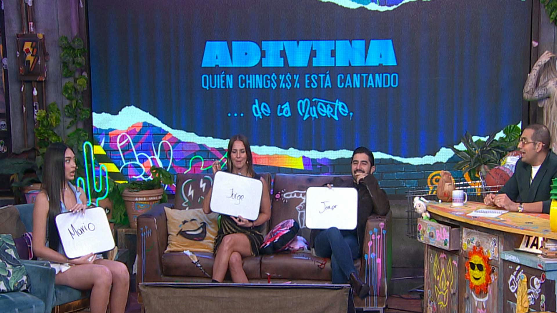 Nuestros invitados vivieron un divertido enfrentamiento en "Él adivina quien canta"