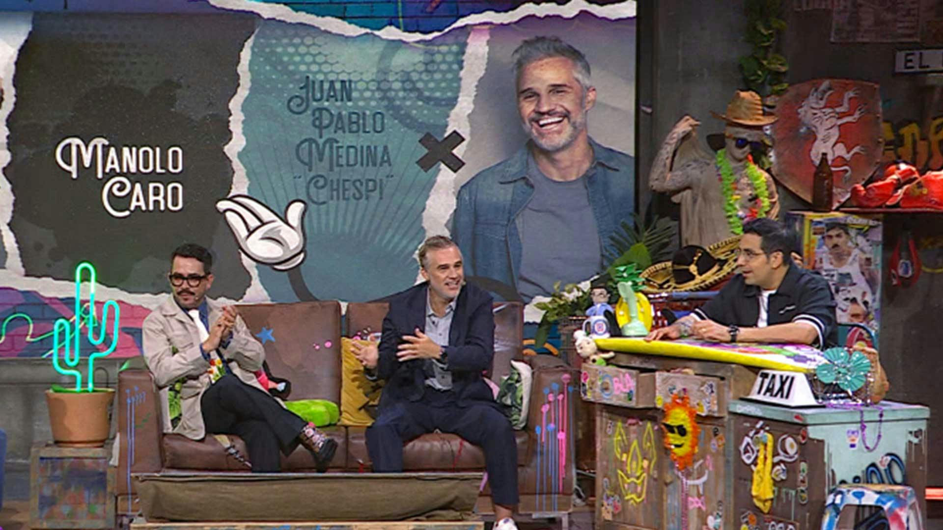 Manolo Caro y Juan Pablo Medina en La Resolana con el Capi Pérez