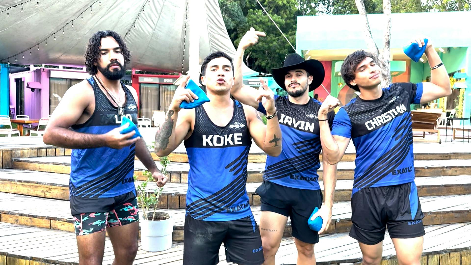 Los Azules enseñan la rayuela de Exatlón en La Resolana 