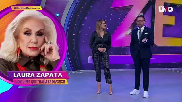 Laura Zapata responde a supuesta ruptura entre Thalía y Tommy Mottola
