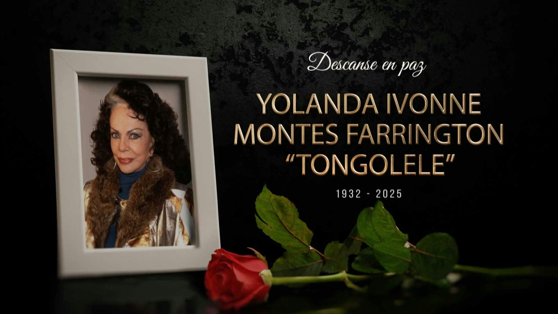 La bailarina, actriz y vedette, Yolanda Montes 'Tongolele' falleció a los 93 años