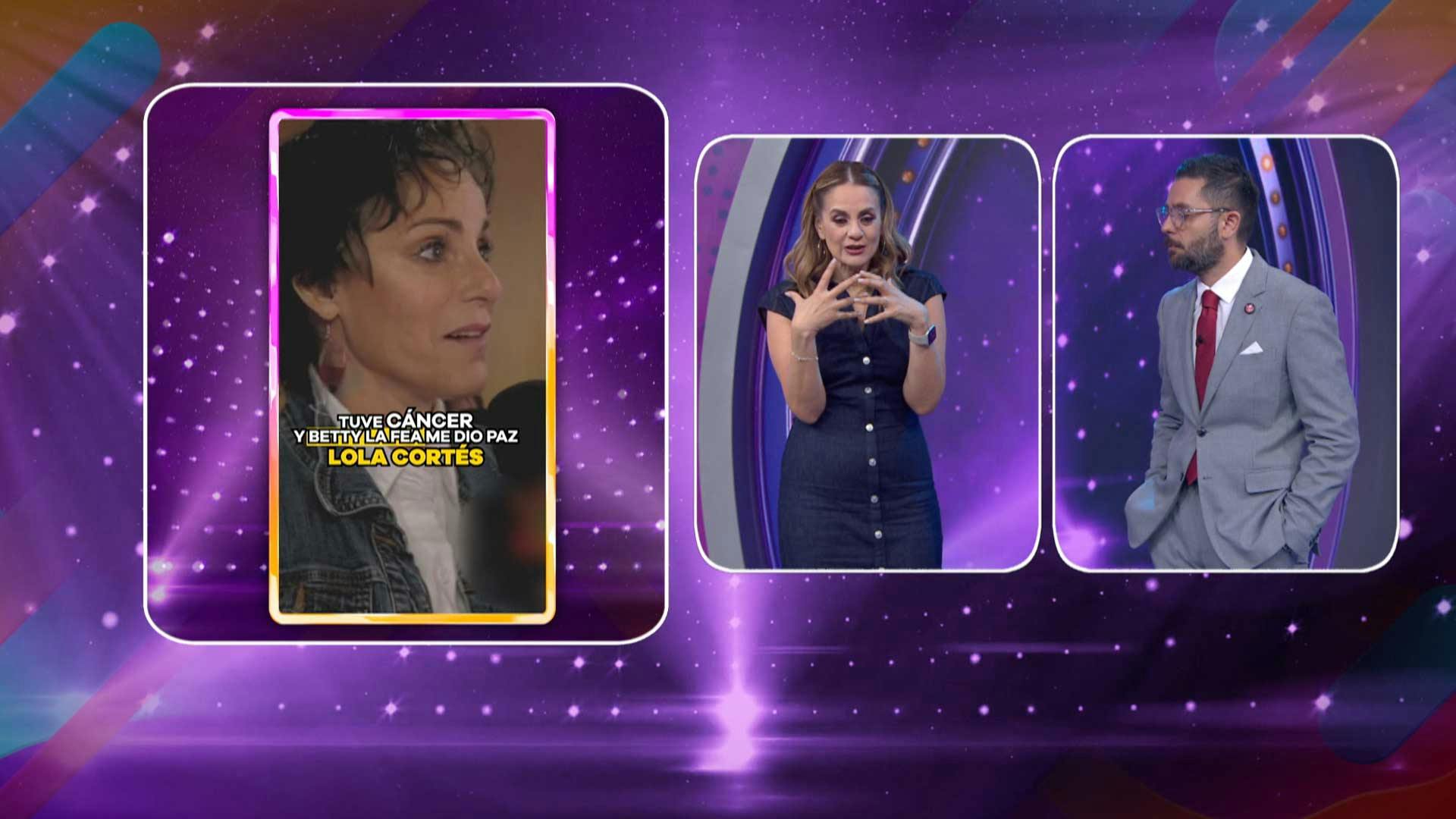 Lola Cortés se conmovió al conocer a los protagonistas de “Yo soy Betty, la fea”