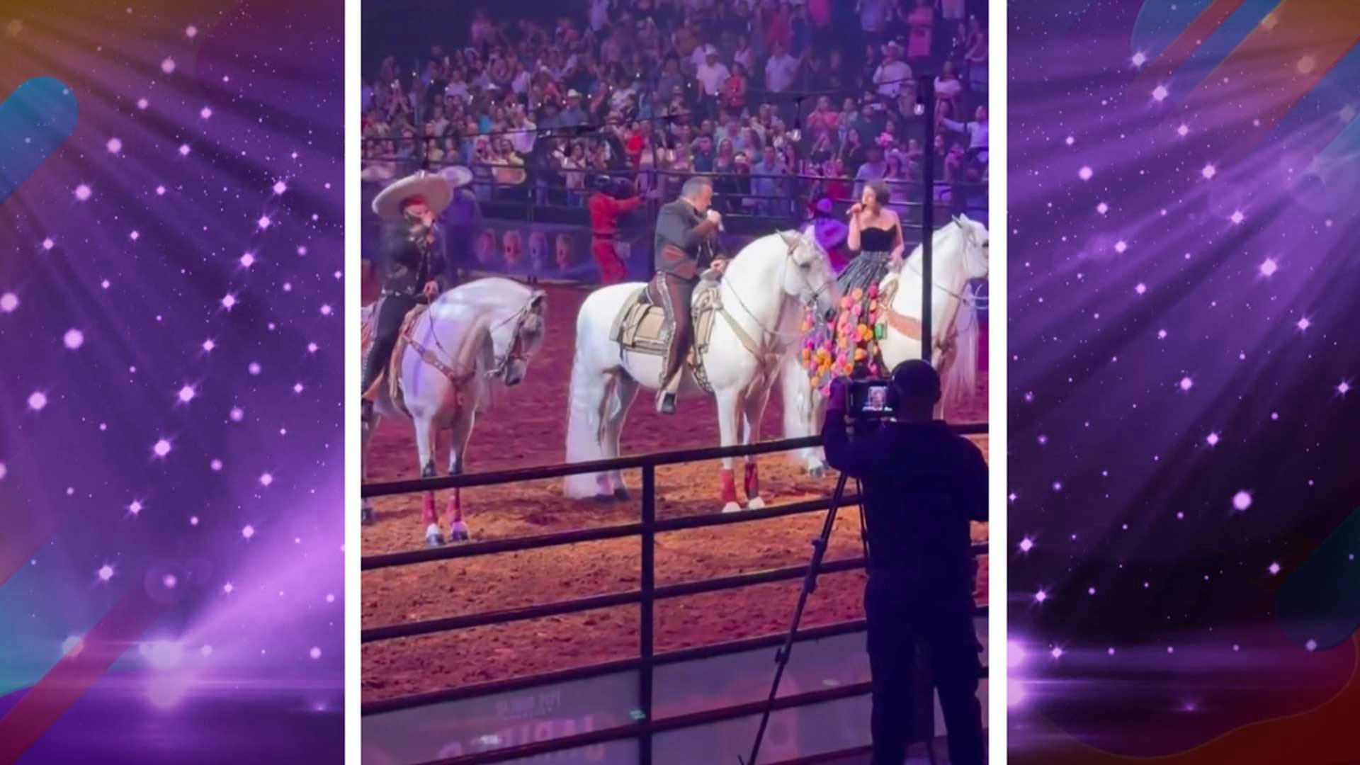 Pepe y Ángela Aguilar se reencuentran en concierto