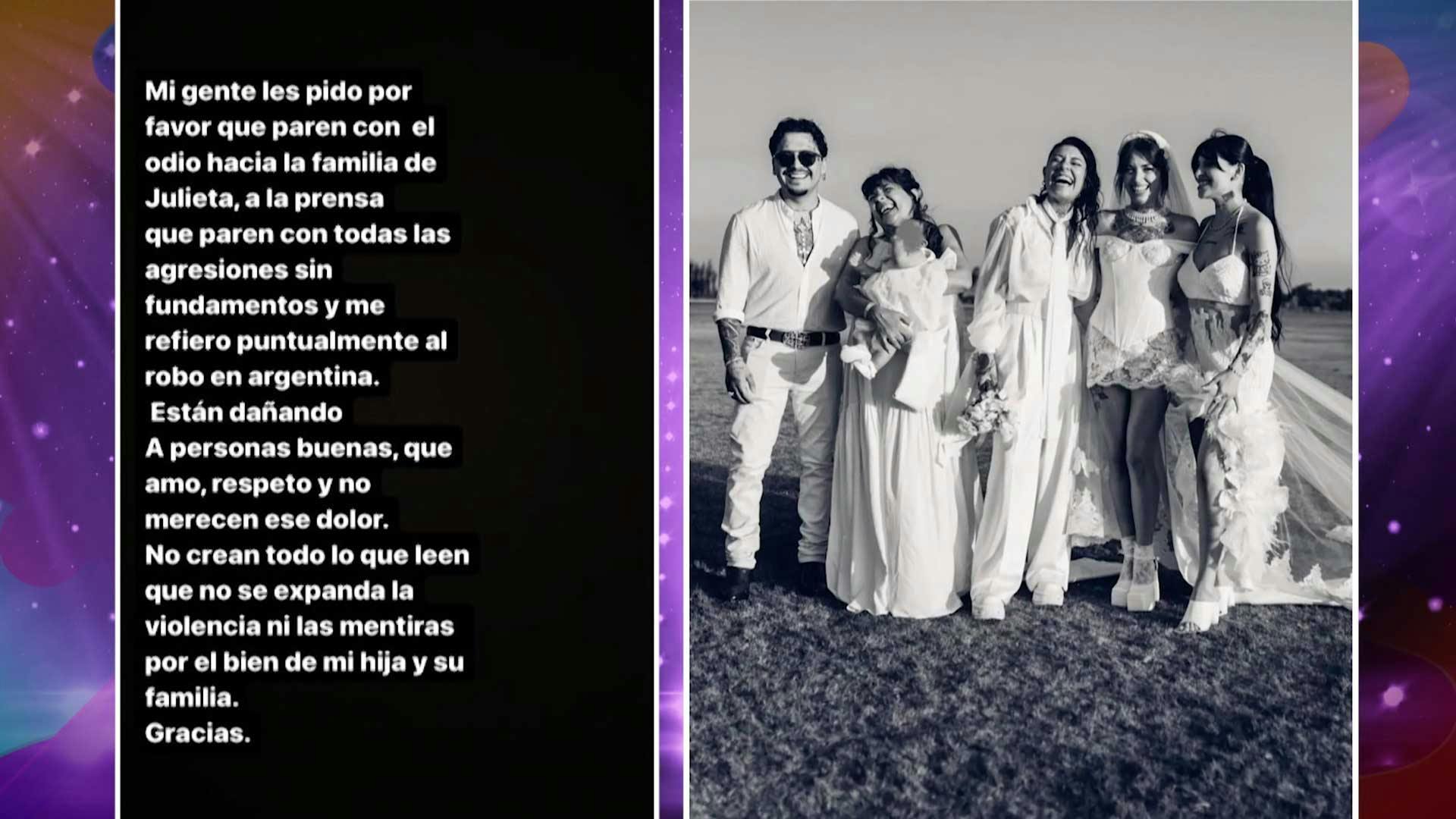 Christian Nodal pide que dejen a Cazzu fuera del caso del robo en su finca