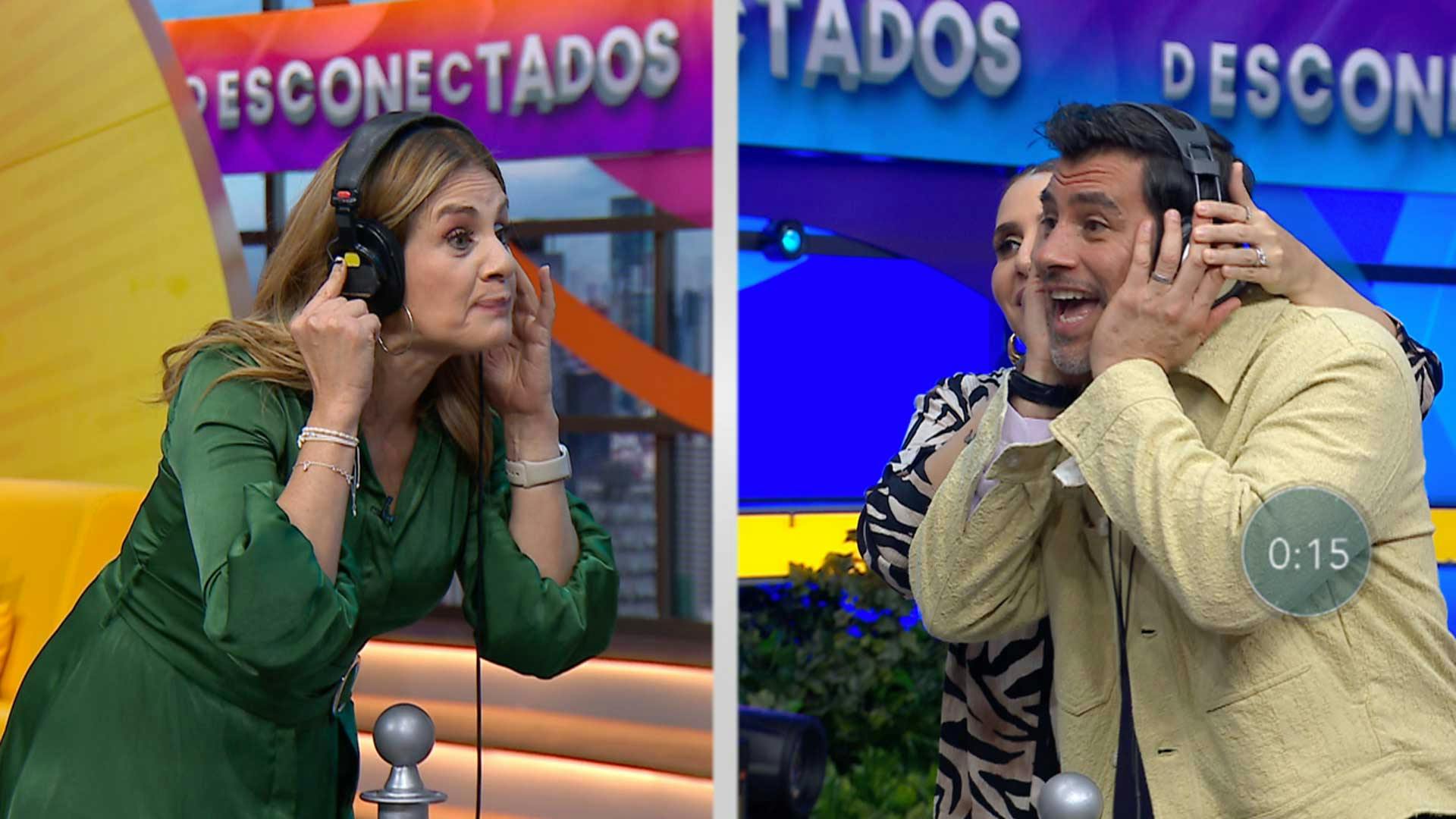 Flor no estuvo muy atinada al adivinar la canción en Desconectados