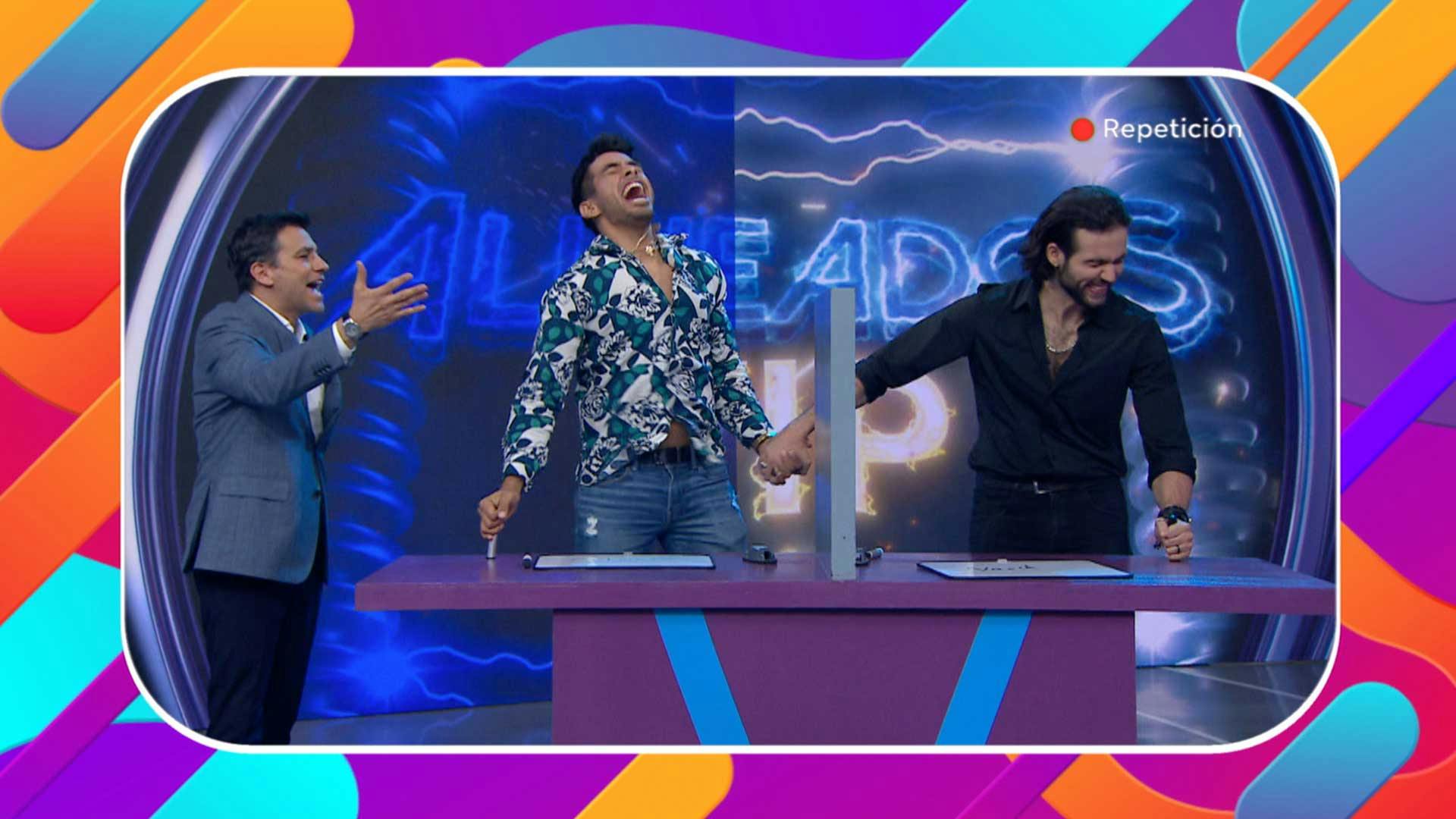 Eugenio y Ángel, eliminados de la Academia, jugaron Alineados VIP