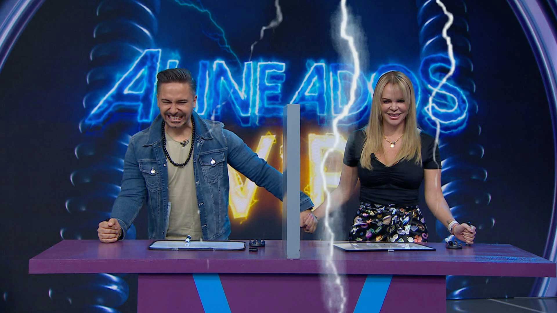 Aline Hernández y Alex B nos regalaron un juego extremo en Alineados VIP