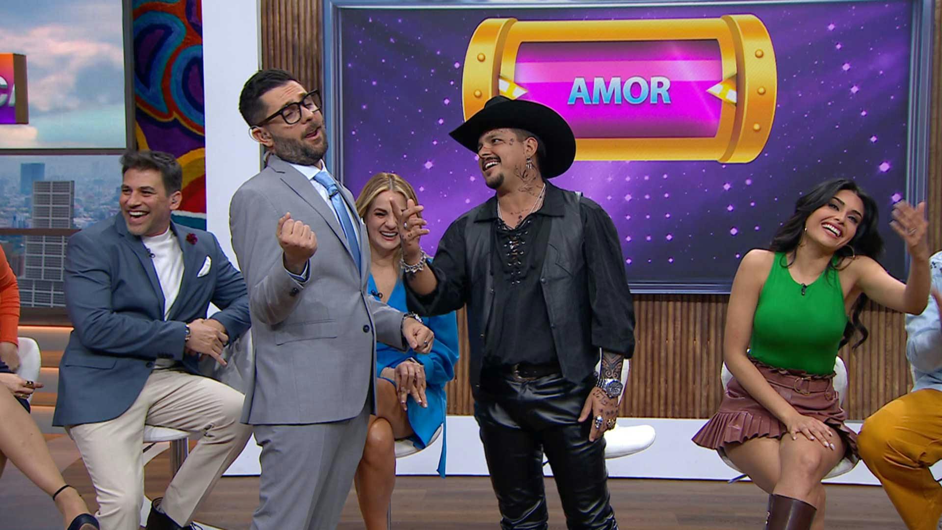 ¡El imitador de Christian Nodal nos acompañó a jugar Mata la Canción!