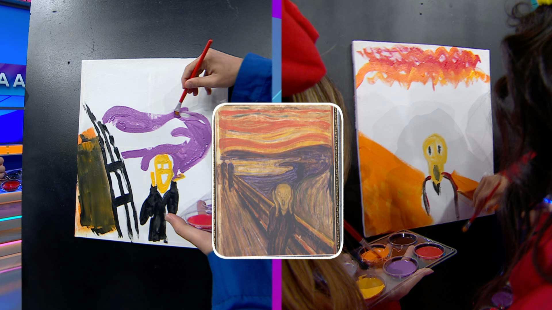 ¿Qué equipo intentó pintar la mejor réplica de la pintura 'El Grito'?