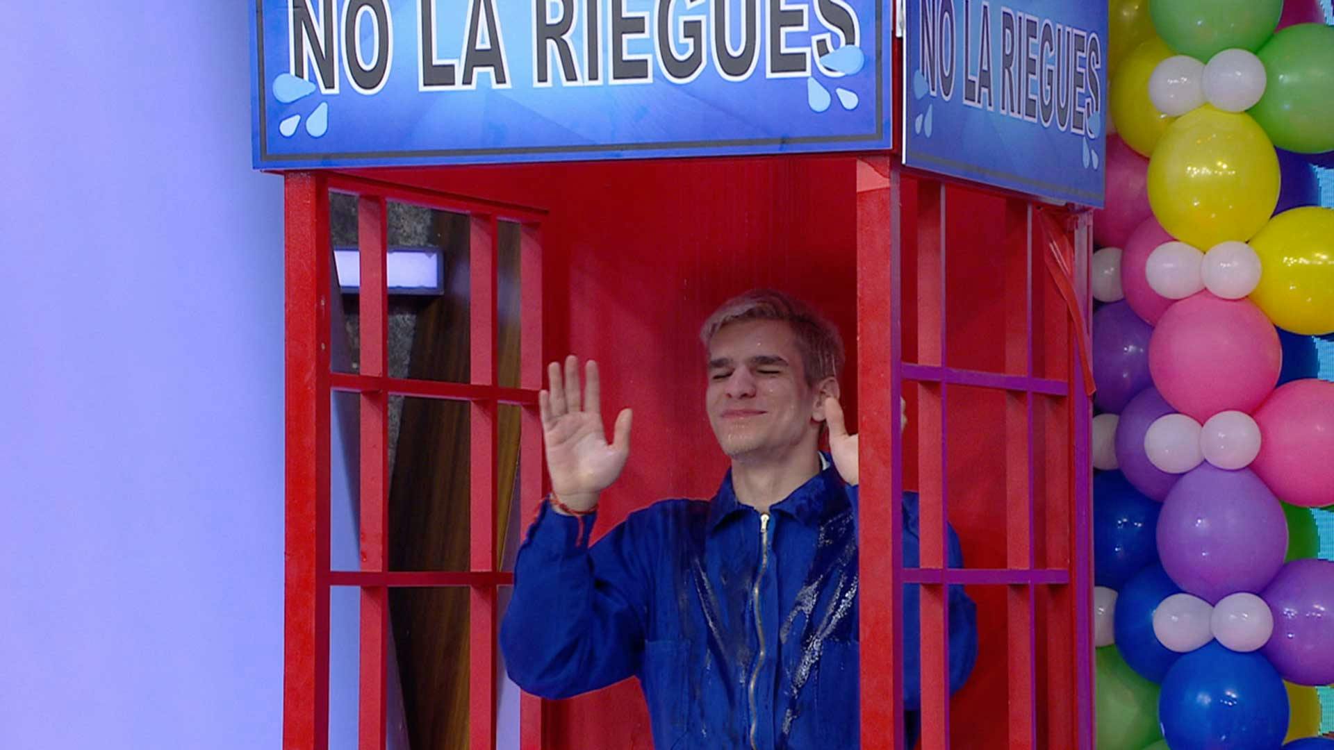 Nelson y Joaquin Bondoni nos acompañaron a jugar '¡No la riegues!'.