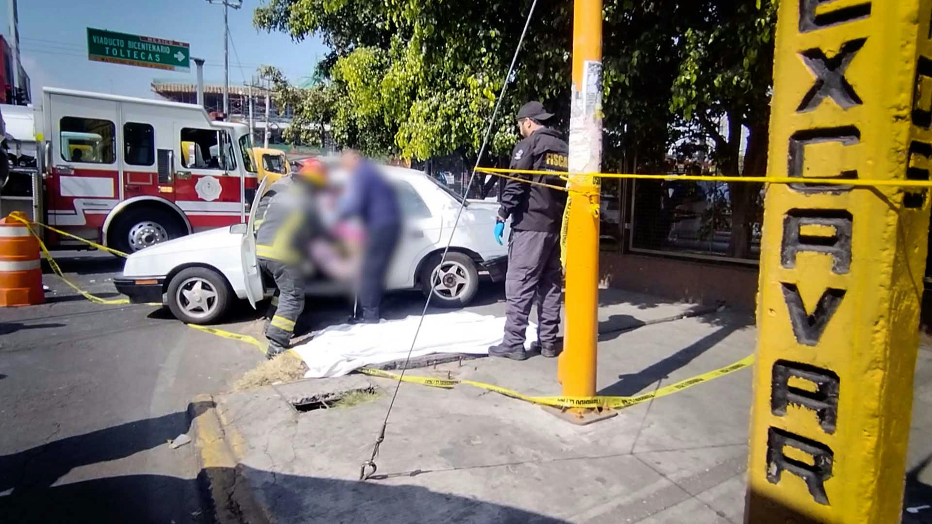 Un fuerte impacto en el centro de Tlalnepantla, EdoMex, cobró una vida