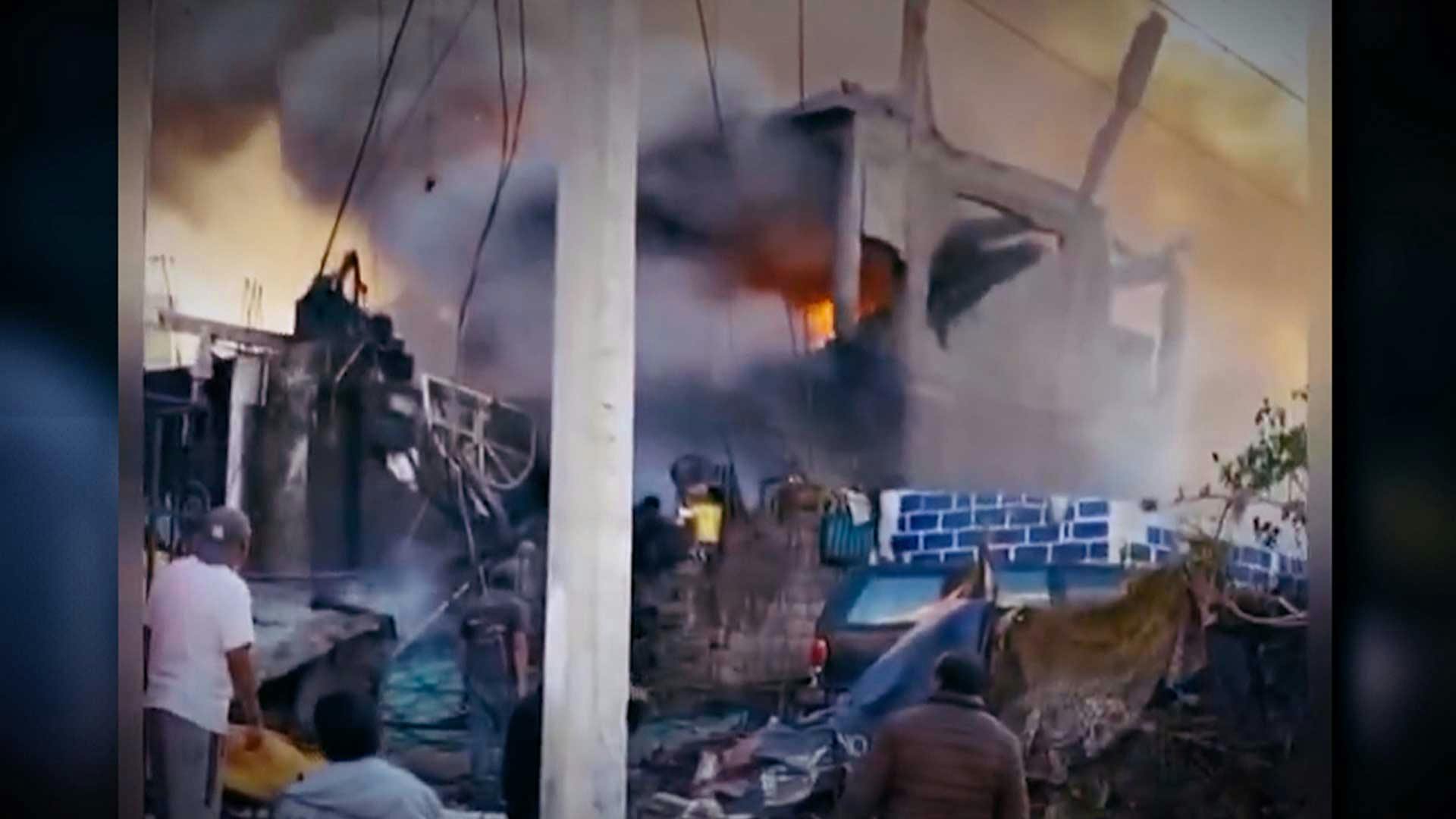¡Tragedia explosiva! Una columna de humo anunciaba la catástrofe