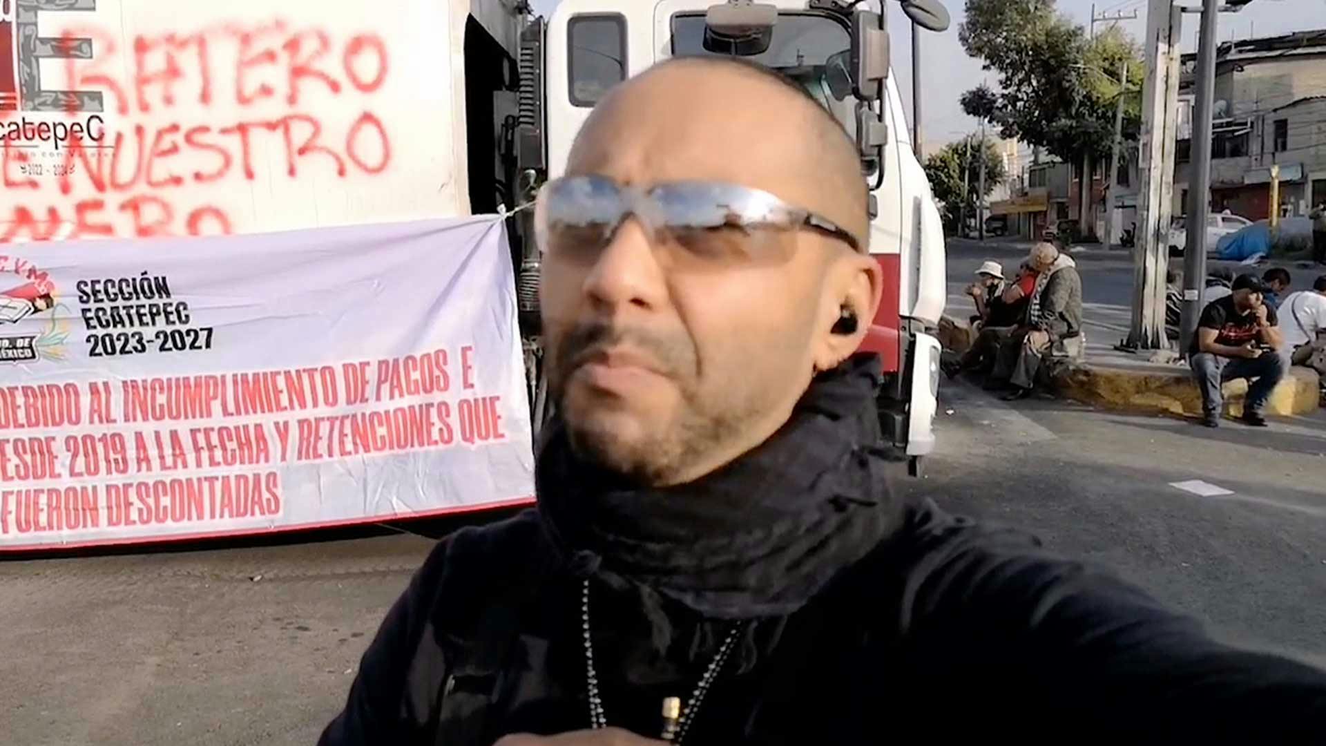 Diez horas de bloqueo por parte del Sindicato de Trabajadores de Ecatepec