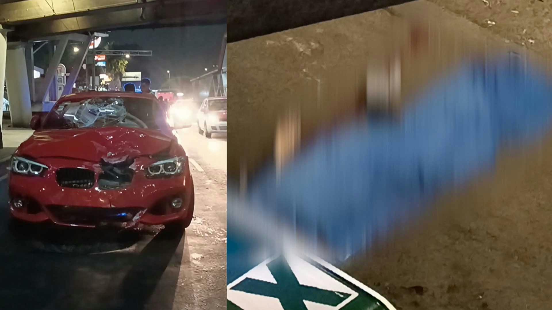 A las afueras del metro Apatlaco, conductor arrolló a quien buscaba asaltarlo