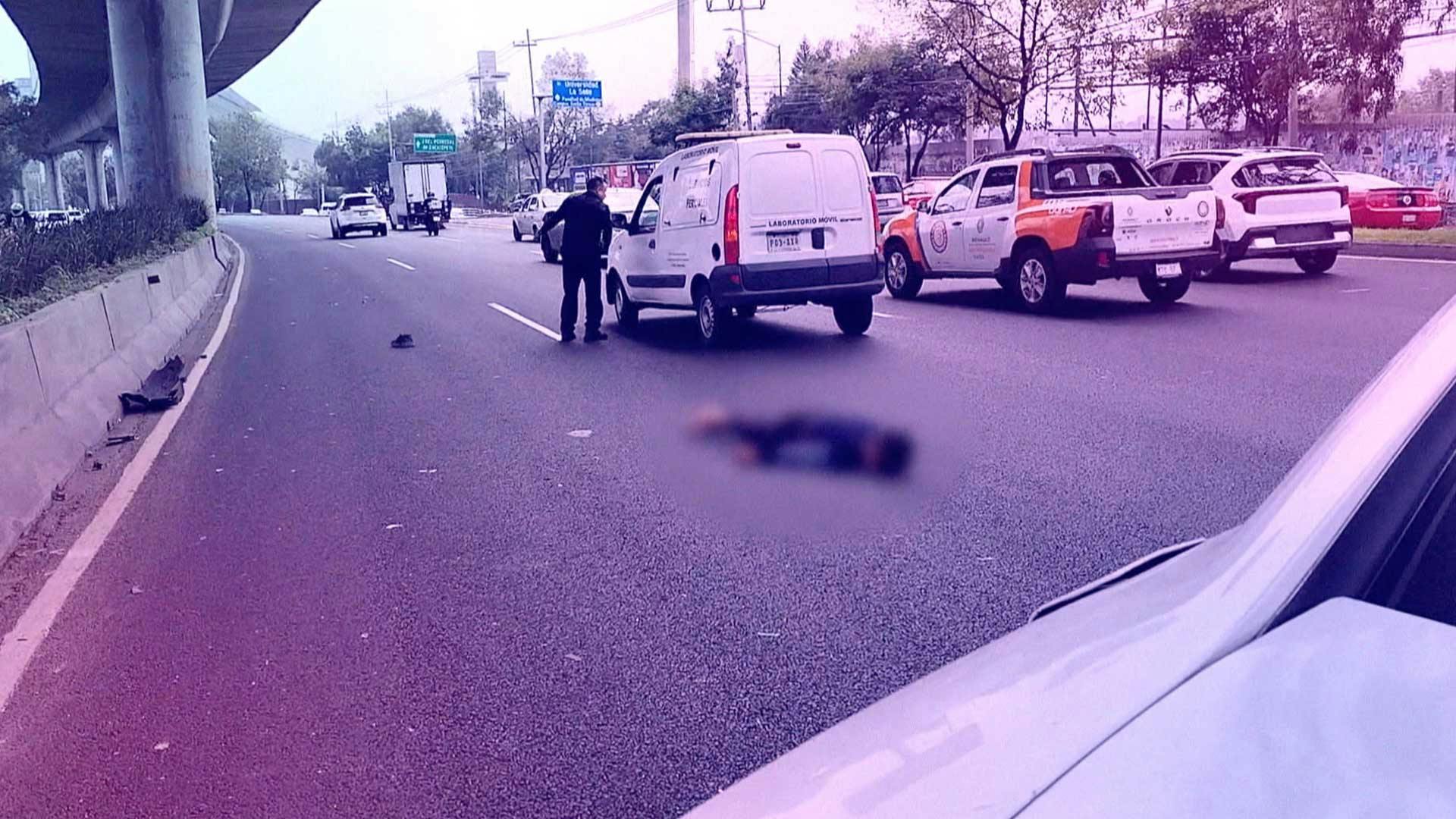 Encontraron a un hombre presuntamente atropellado sobre periférico sur