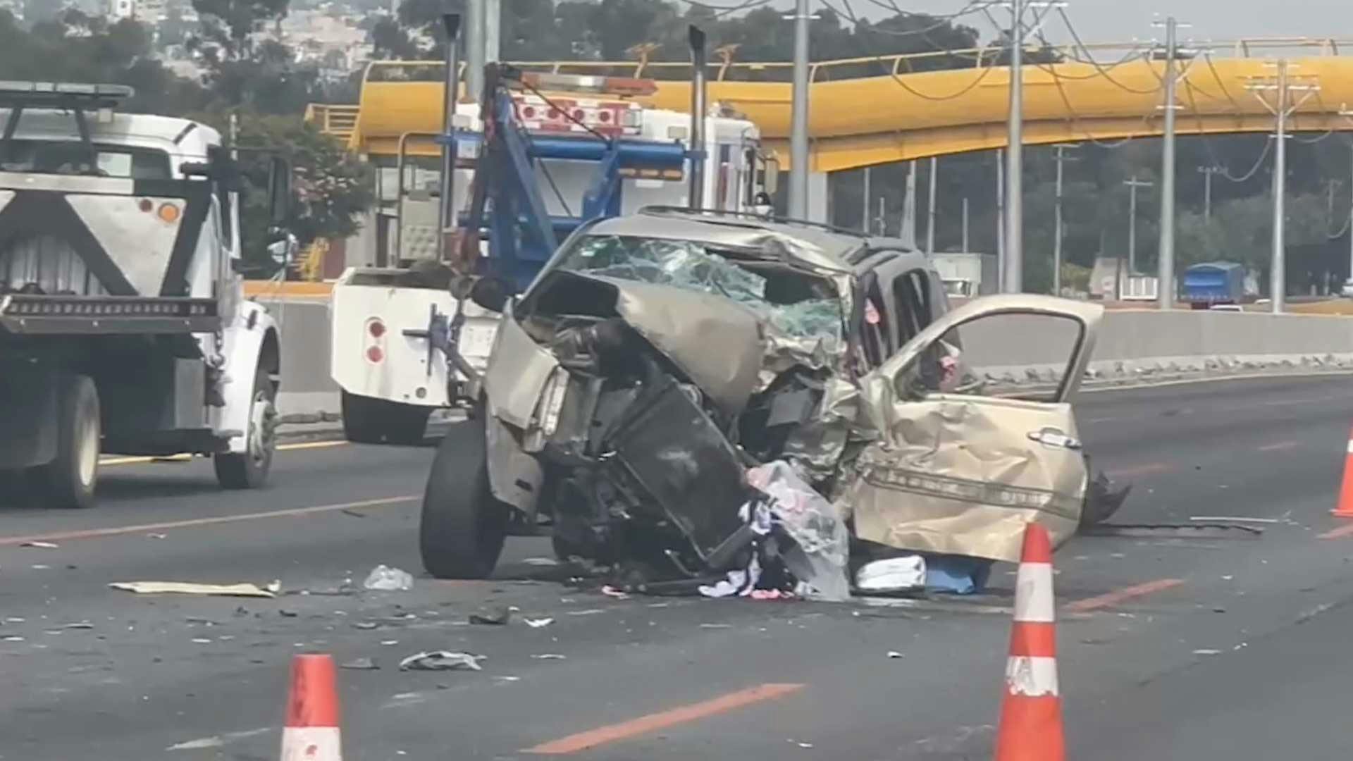 ¡Rápido y mortal! ¡Accidente en la México-Puebla involucró tres vehículos!