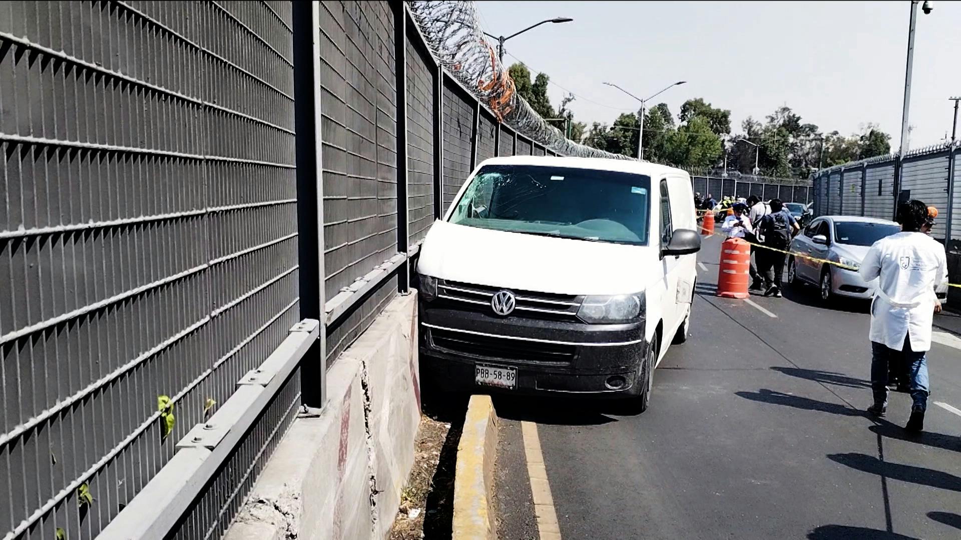 No traían cinturón, accidente automovilístico a las afueras del AICM