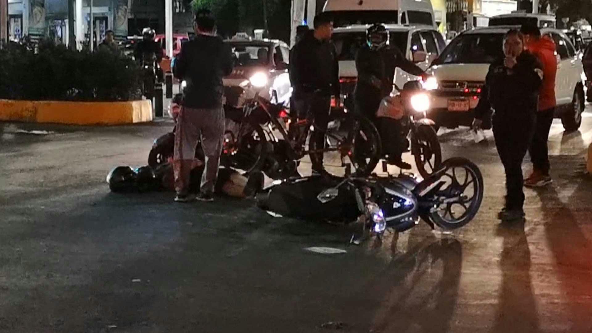 ¡Robó una moto, se escapó a toda velocidad y adelante tuvo un accidente!