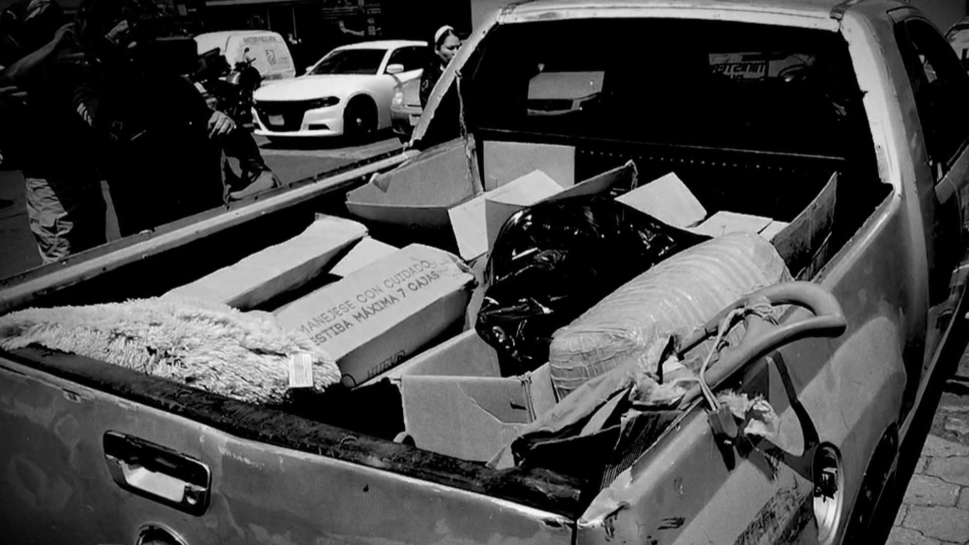 ¡Los agarraron con la carga! Llevaban cerca de 100 kg de marihuana