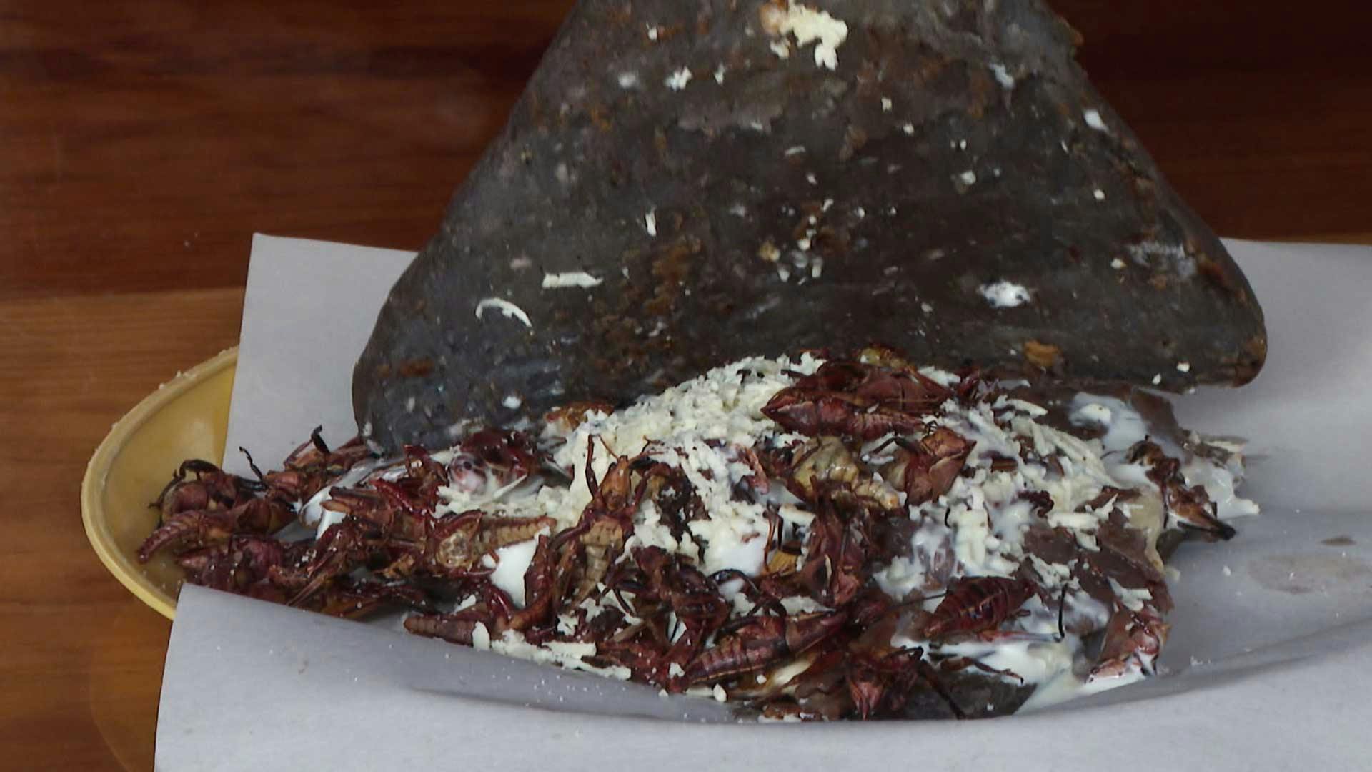 El itacate es una garnachita típica de Tepoztlán, Morelos