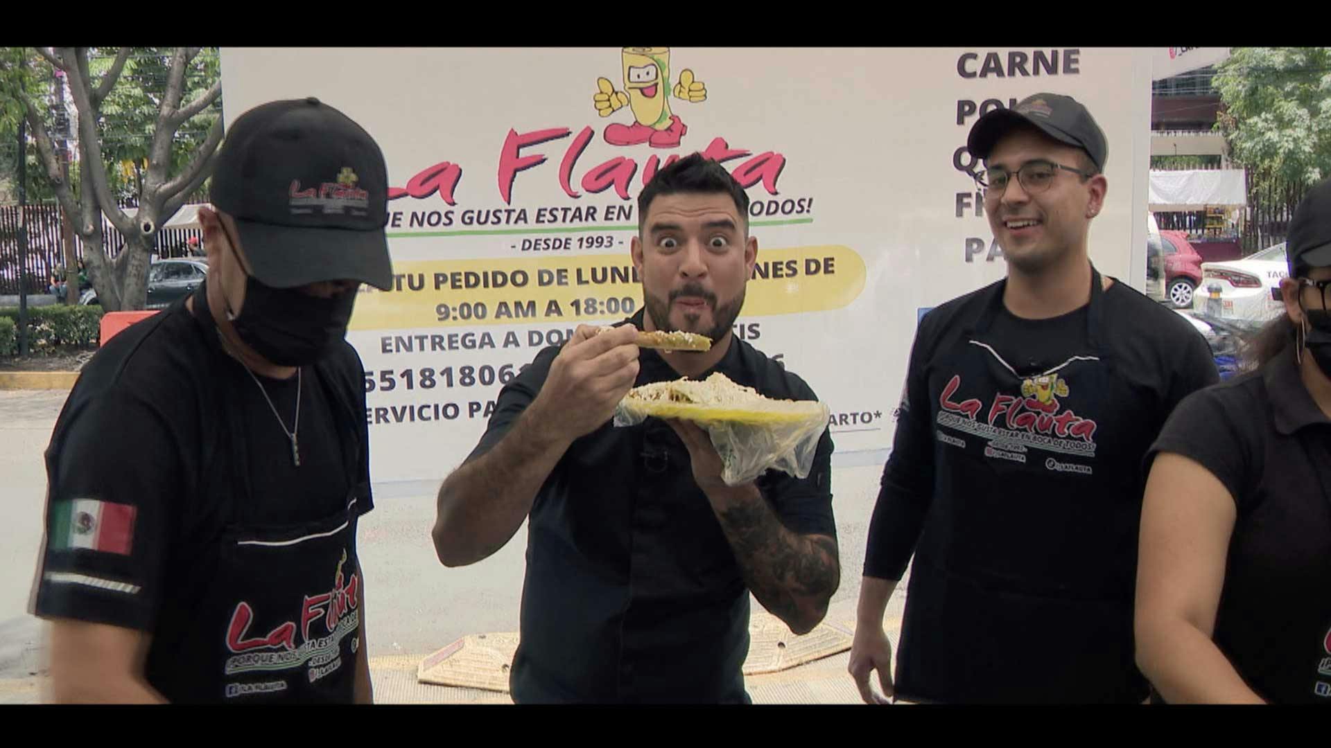 ¡Una garnacha muy sabrosa y crujiente! Flautas doraditas y muy ricas