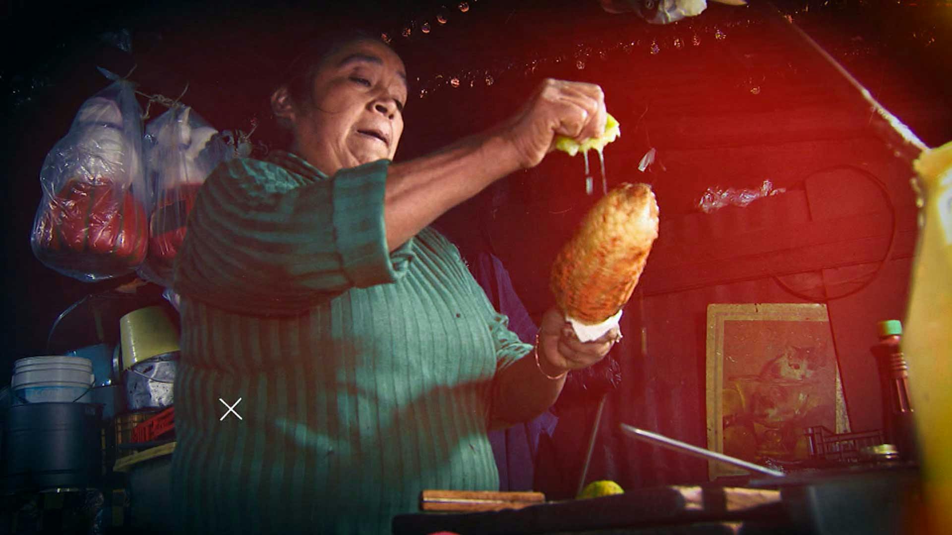 ¡Tienes que probar estos elotes a la leña de "La Cabaña de Oro"!