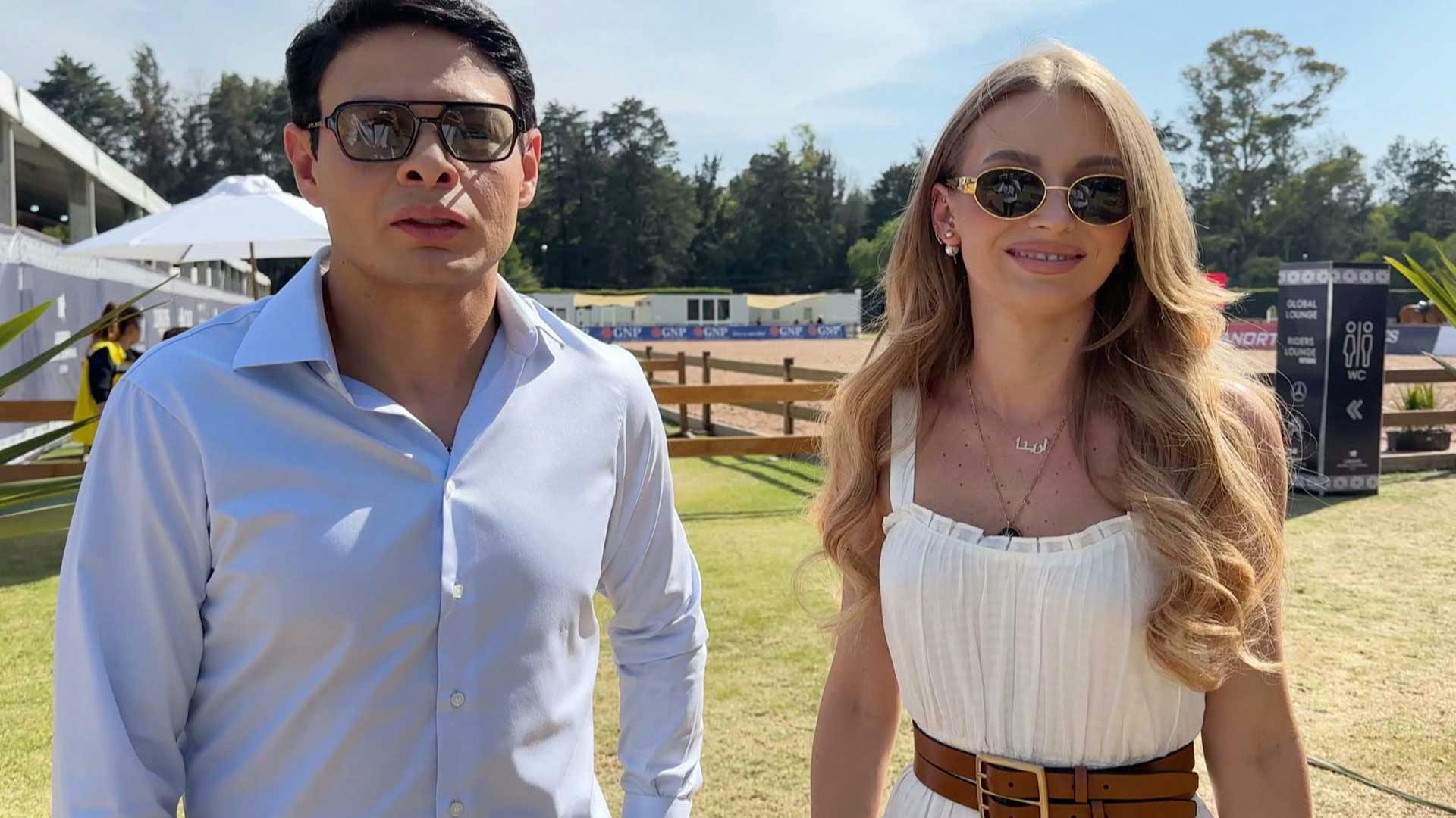 Captamos a Irina Baeva y Giovanni Medina tomados de la mano en evento público 