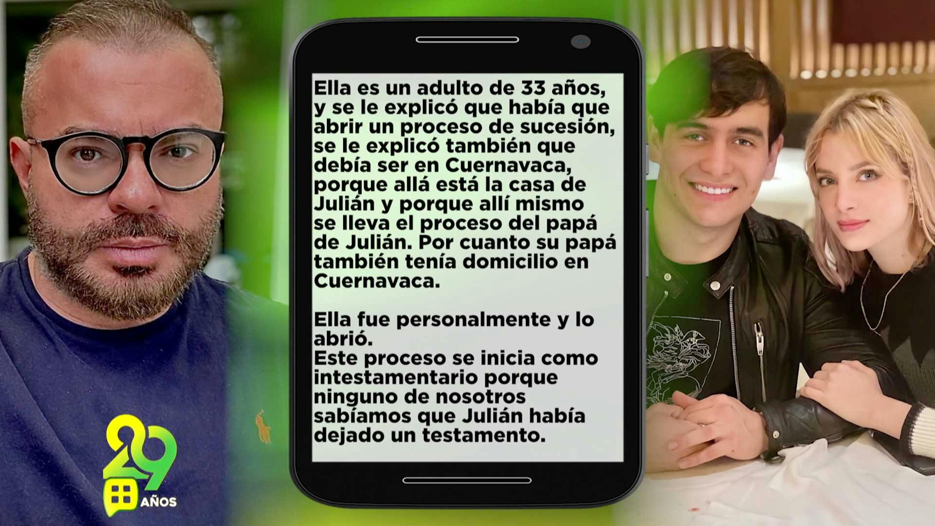 Esta es la razón por la cual Marco Chacón es el albacea de José Julián
