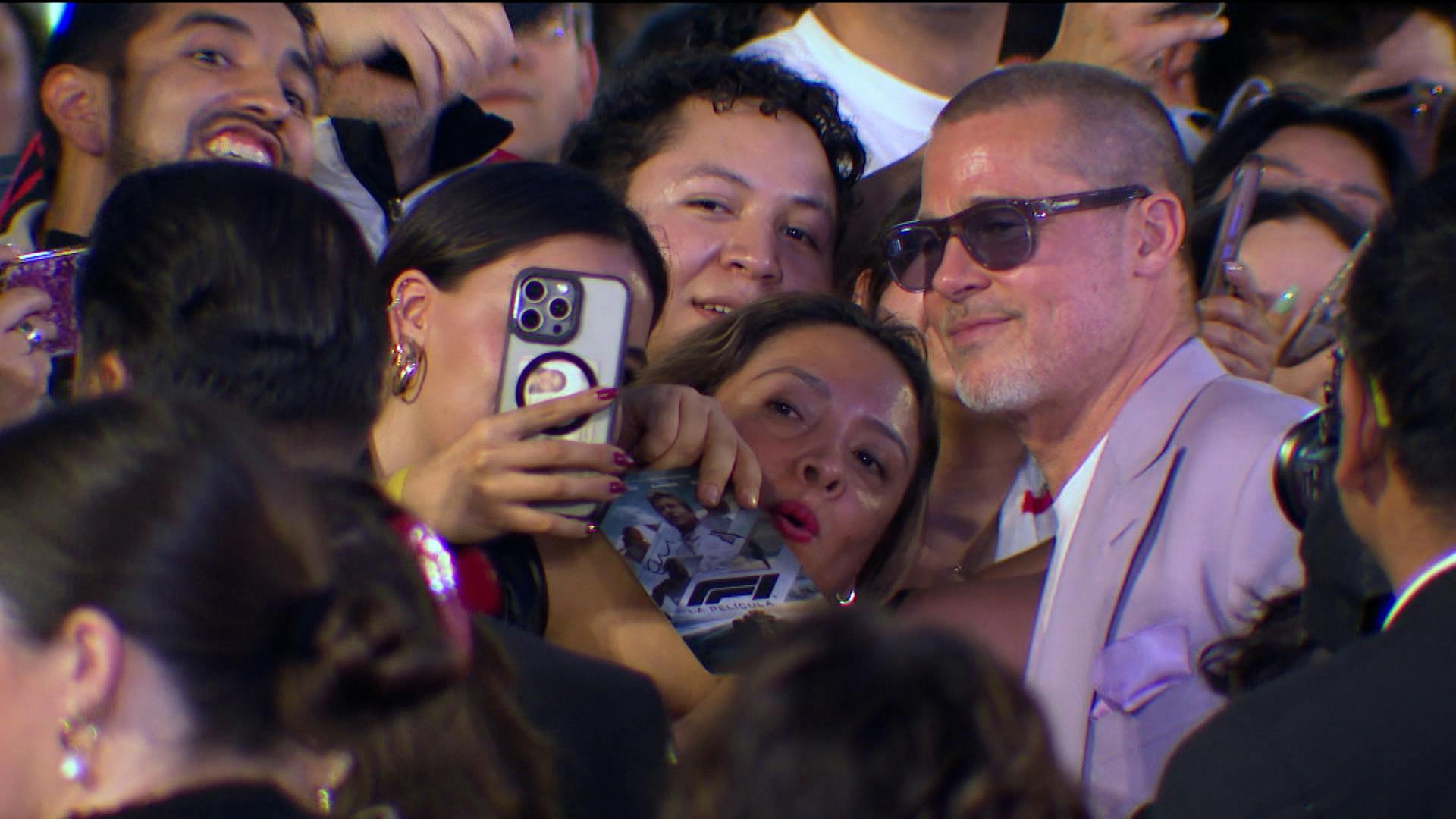 Así fue visita de Brad Pitt en México para la premiere de 'Formula 1'