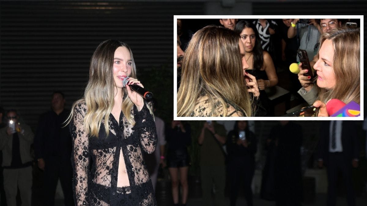 Belinda rescató a reportera que sufrió tremenda caída en su evento