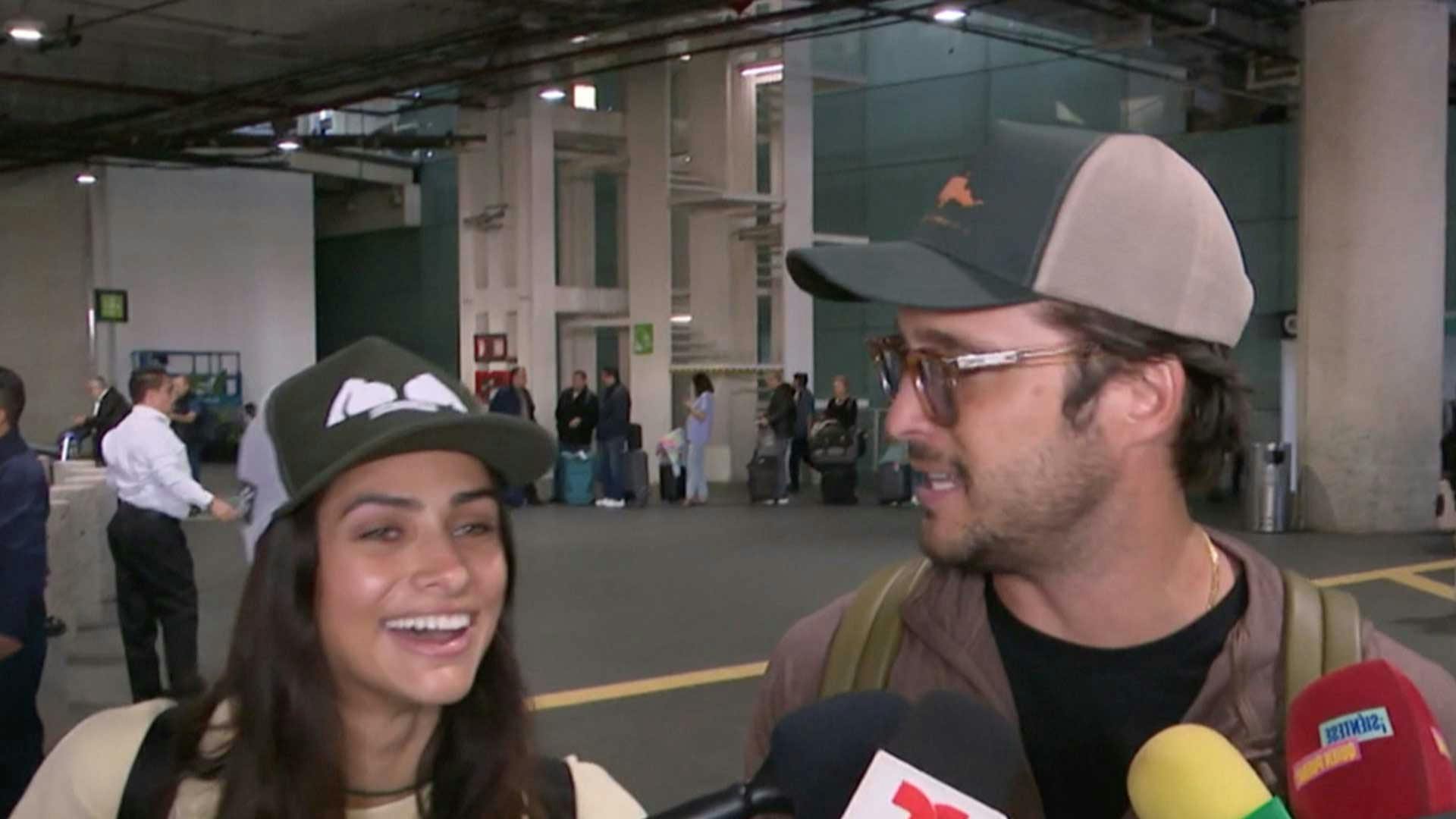 Diego Boneta y Renata Notni aclaran que no discutían durante show del "Potrillo"