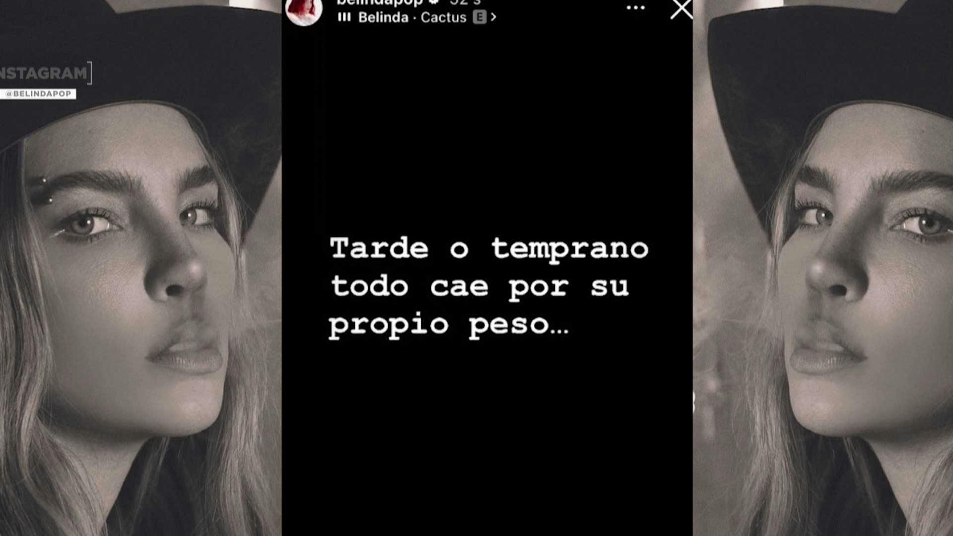 Belinda publicó polémico mensaje en redes con indirecta ¿a Nodal?