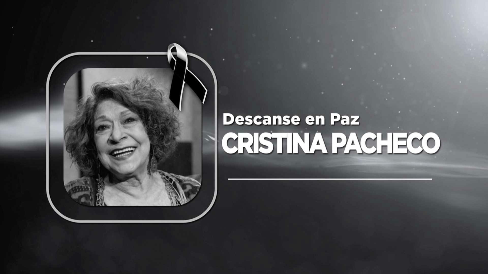 ¿El trabajo acabó con la vida de Cristina Pacheco? Esto dijo su hija