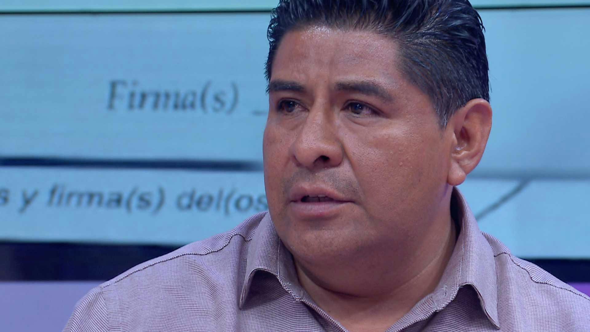 Rubén asegura que Oswaldo se esconde en las faldas de su madre