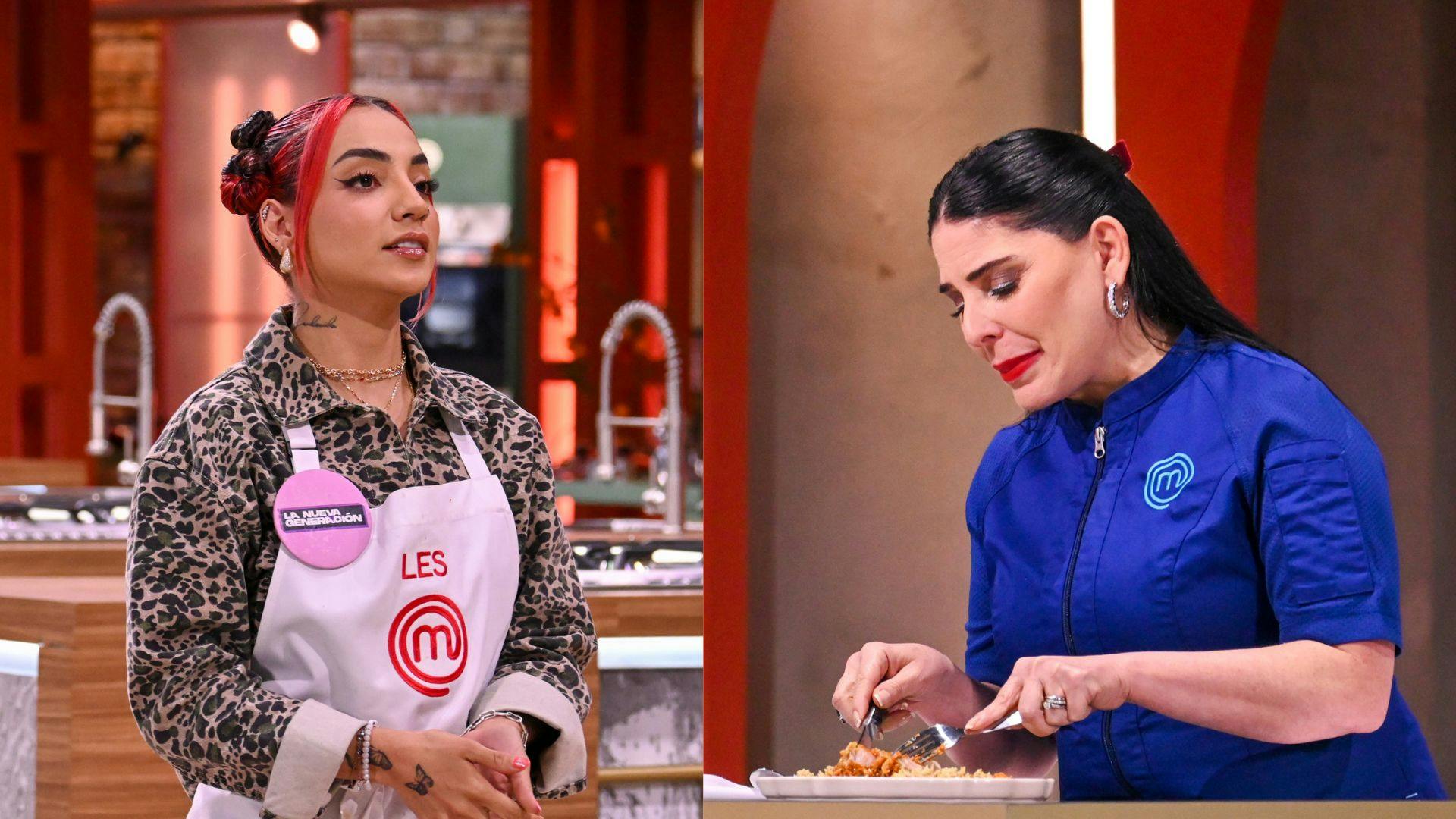 La carne de Leslie está cruda. ¡La chef Zahie no quiso probar su platillo!