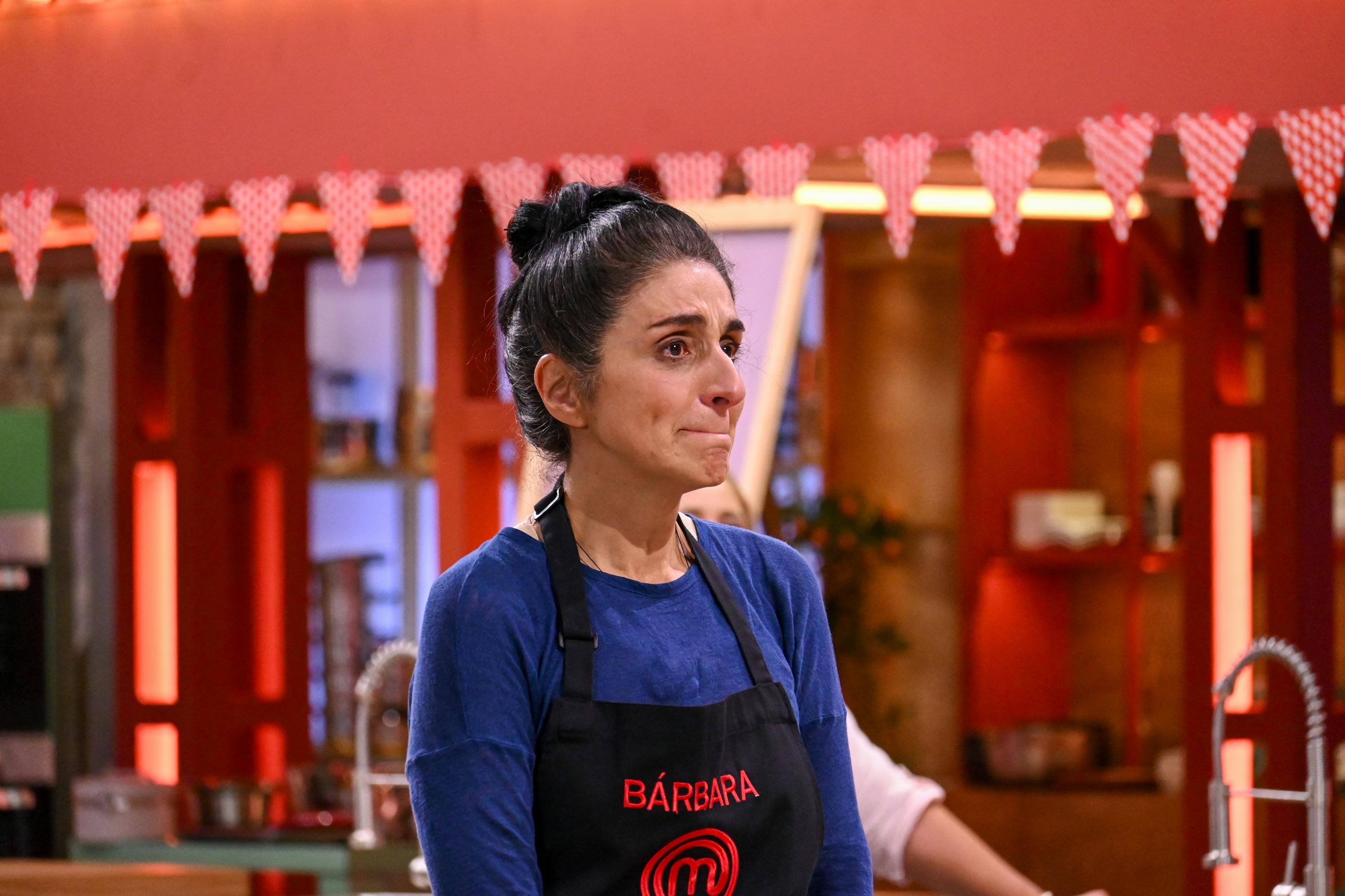 Bárbara estalla de emoción en la degustación de su platillo en el reto de eliminación