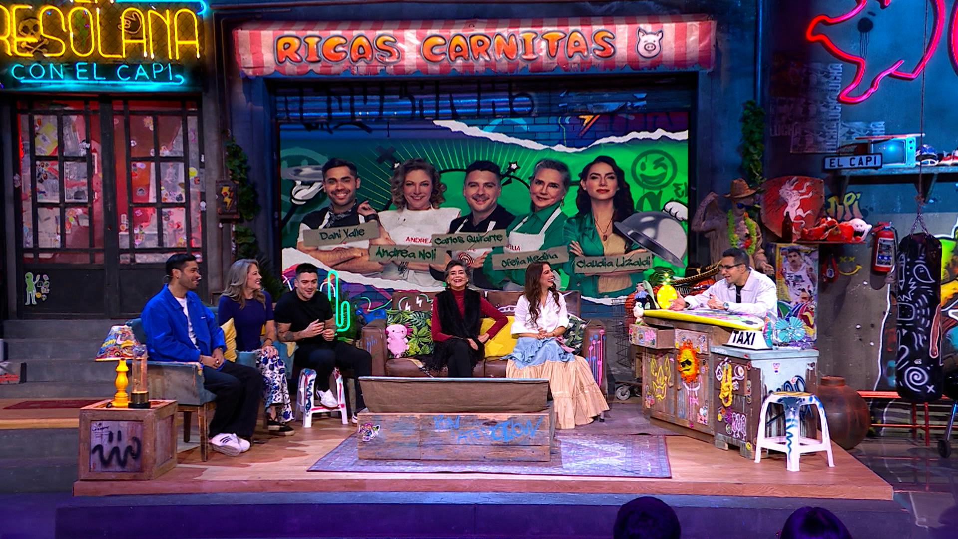 ¡De la cocina a la Resolana! Ofelia Medina, Claudia Lizardi, Carlos Quirarte, Andrea Noli y Dani Valle