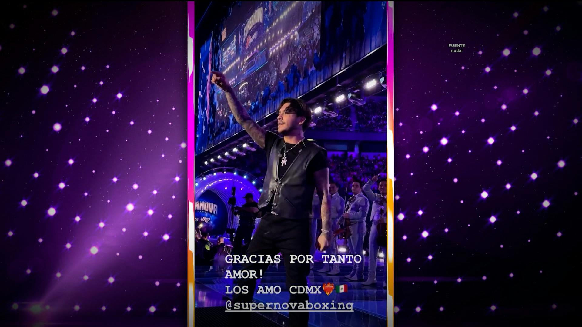 ¡No lo perdonan! Christian Nodal apareció en el Supernova Strikers 2025 y una parte del público no lo recibió bien