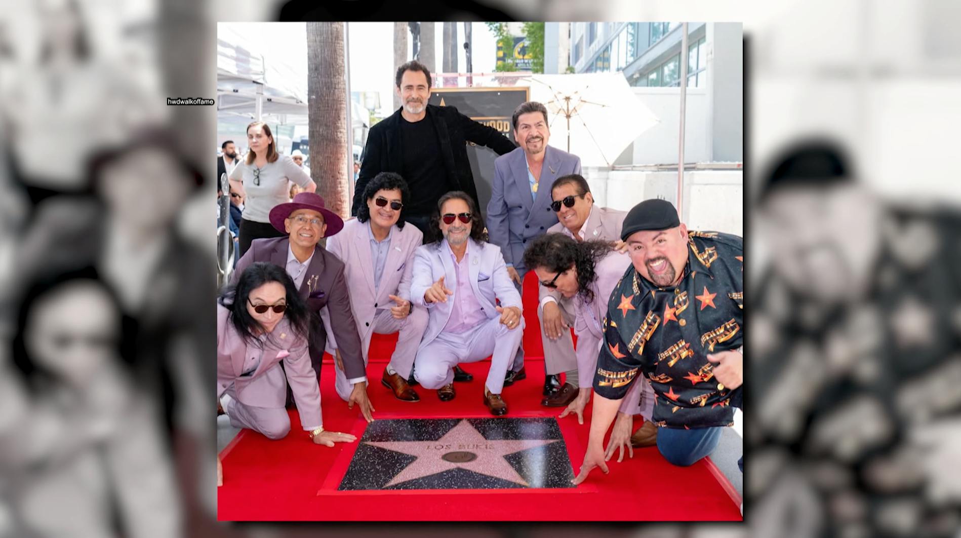 ¡Para los migrantes! Así dedicaron Los Bukis su estrella del paseo de la fama de Hollywood
