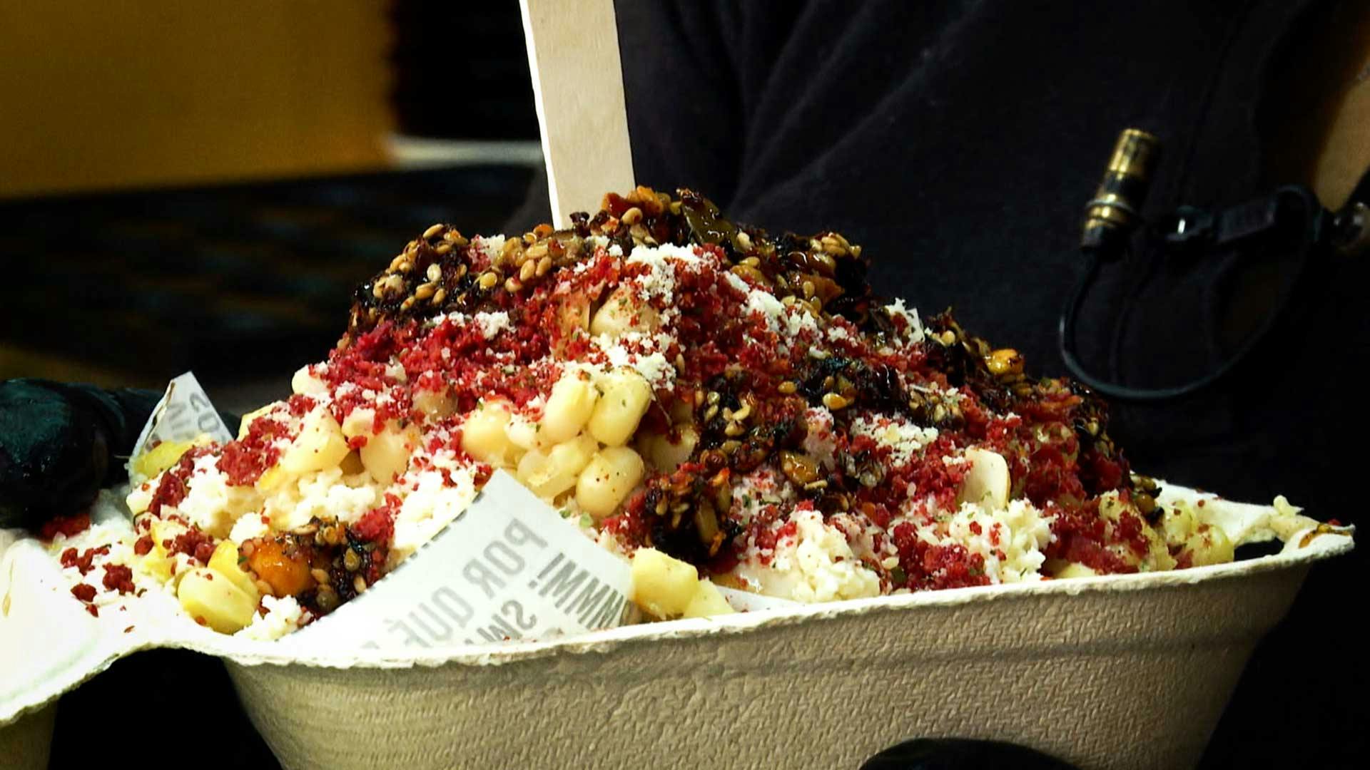 ¿Esquites con papa? ¡Garantizados por La pura sabrosura!