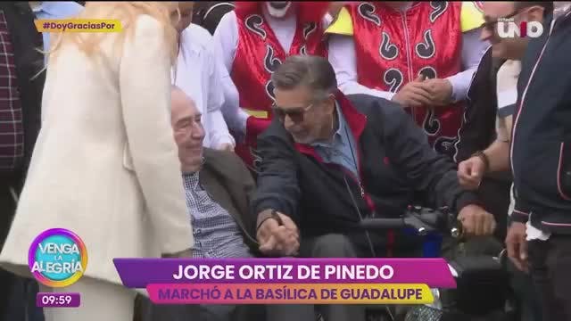 En silla de ruedas, Jorge Ortiz de Pinedo hace fuerte llamado a las autoridades y así se manifiesta en la Basílica de Guadalupe 
