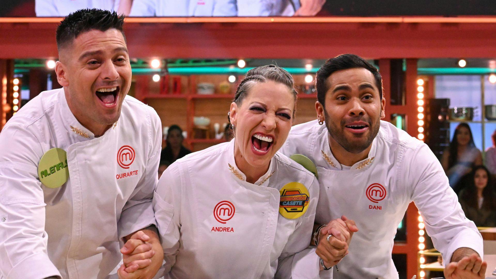 ¡Andrea, Dani y Carlos celebran su última cocinada en MasterChef Celebrity Generaciones!