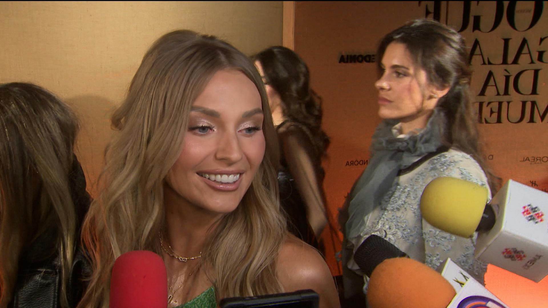 ¿Huyó de la prensa? Irina Baeva reacciona al escuchar el nombre de Giovanni Medina