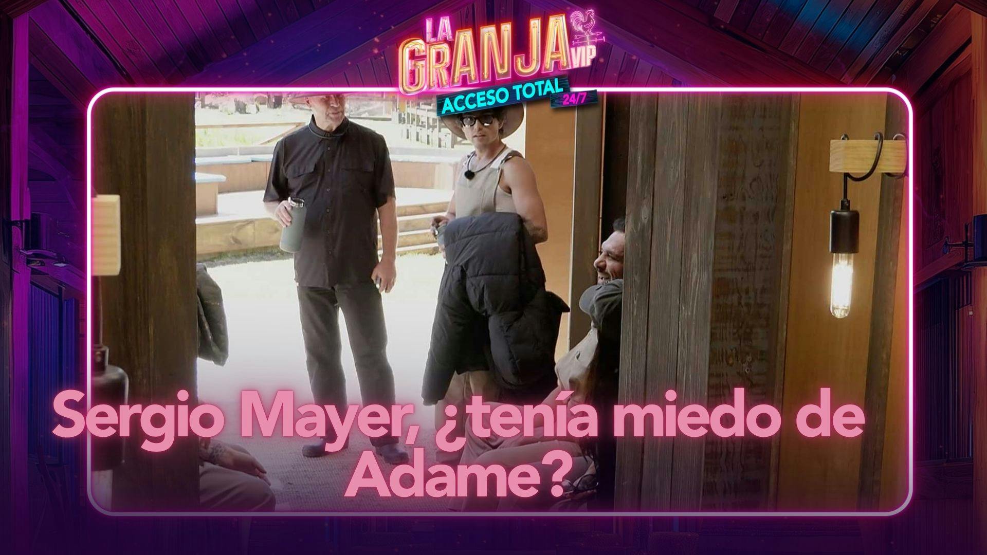 Sergio Mayer Mori le confiesa a Alfredo Adame que sentía ansiedad de enfrentarse con él en La Granja VIP