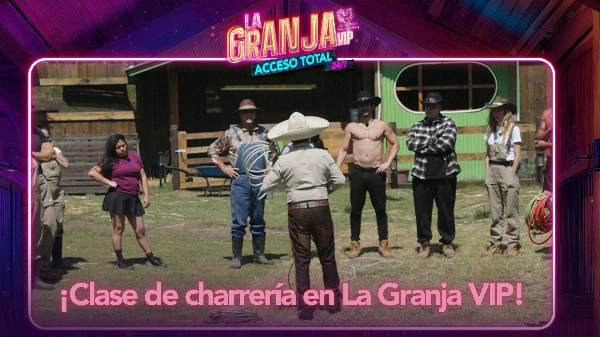¡Algo nuevo y diferente para los granjeros! Hoy se vivió una clase de charrería en La Granja VIP