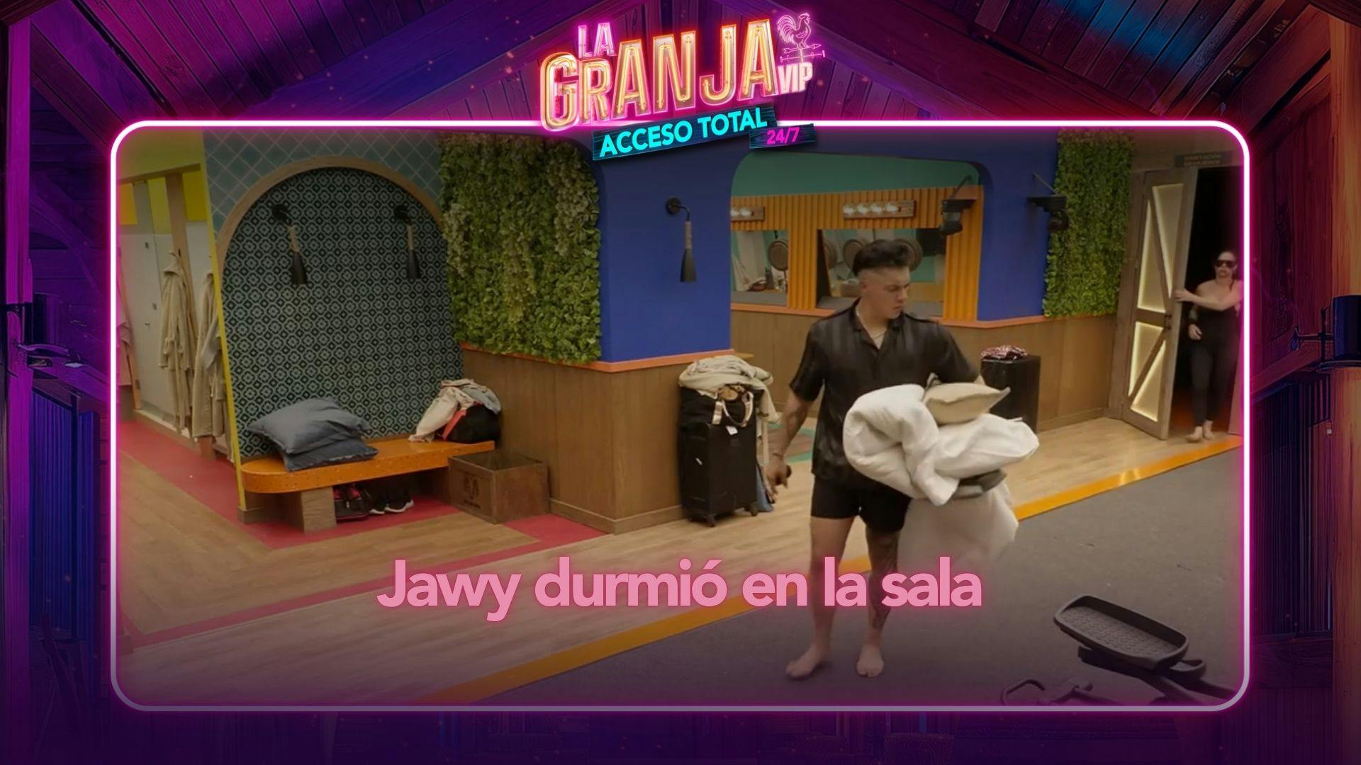¿Extraña El Granero y ser peón? Jawy durmió en la sala, lejos de los otros granjeros