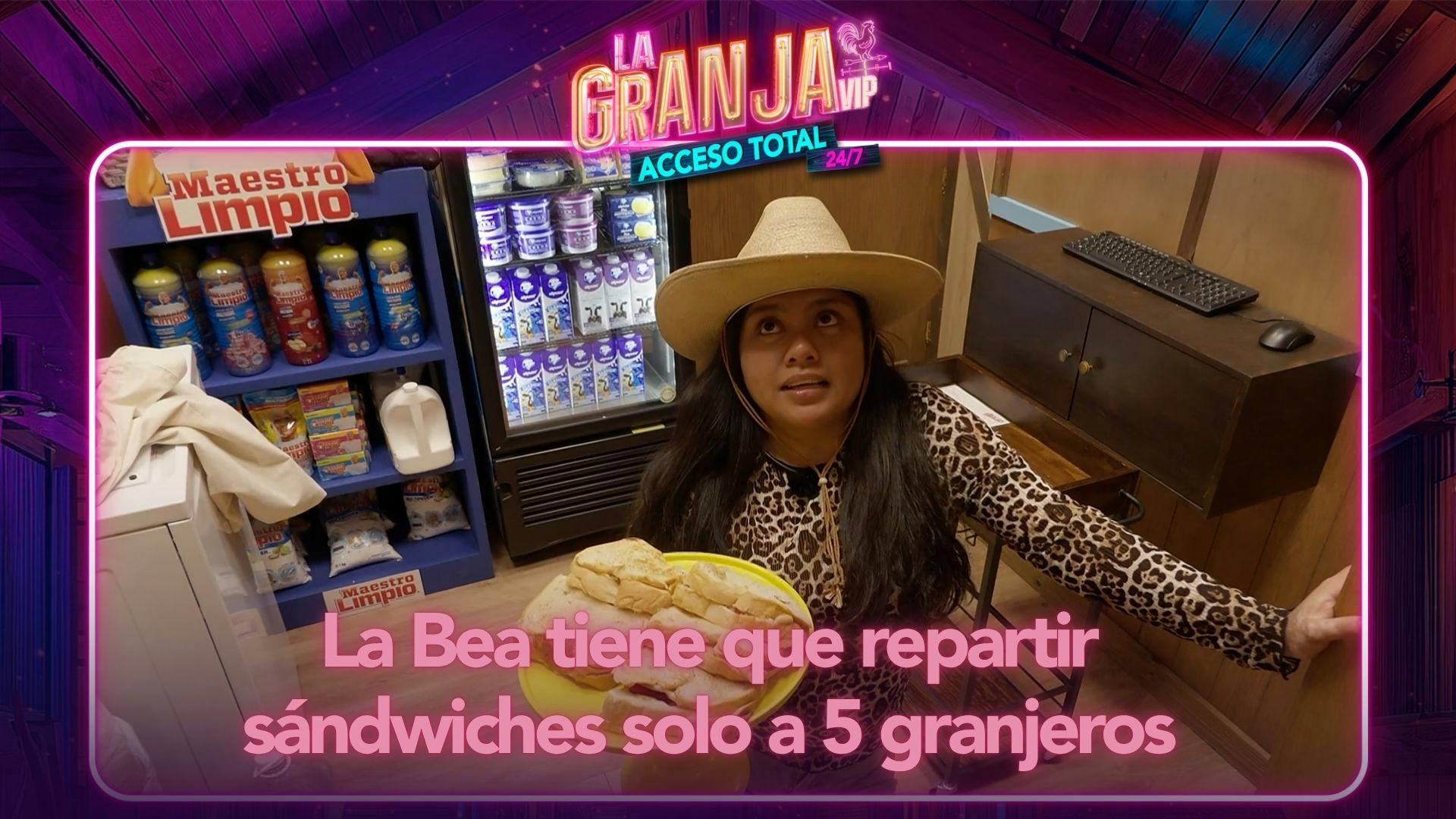 ¡Difícil decisión! La Bea tuvo que elegir a 5 granjeros para premiarlos con sándwiches