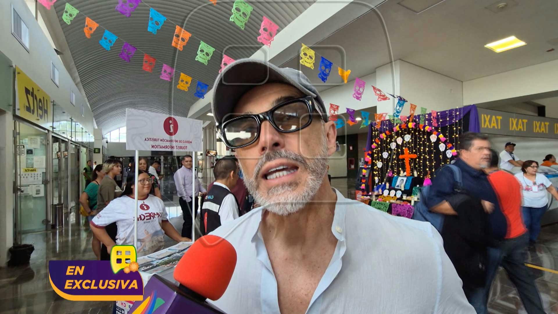 ¡Así fue el encuentro de Natália Subtil y Sergio Mayer en Campeche!