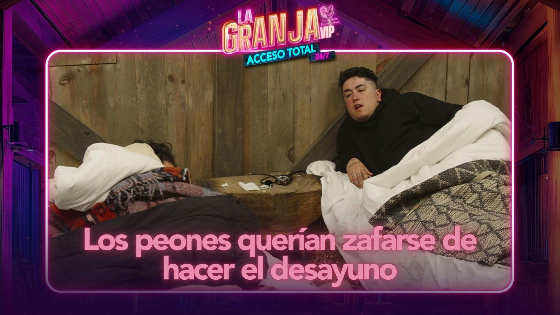 Querían zafarse de sus tareas; los peones de La Granja VIP no sabían si hacer el desayuno (VIDEO)